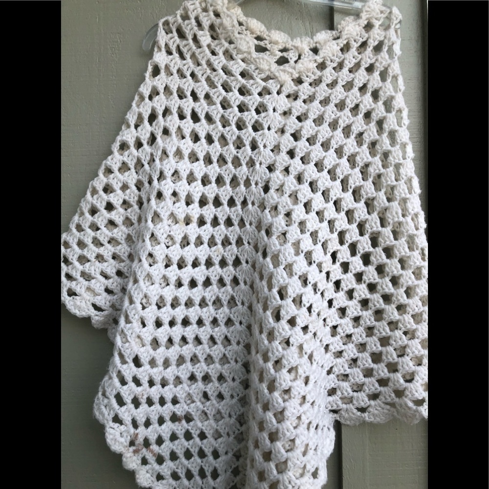 Vintage poncho covering